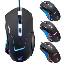 Malloom 3200 точек светодиодный дюйм LED оптический 7 пуговицы USB Проводная игровая мышь геймер Рато com FIO для портативных ПК компьютер без усталости