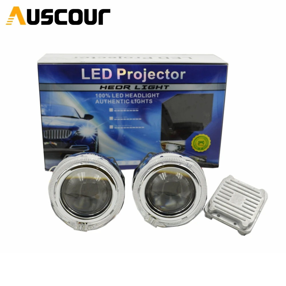 2pcs 35W 3.0 inch BI LED projector lens car retrofit modify universal
