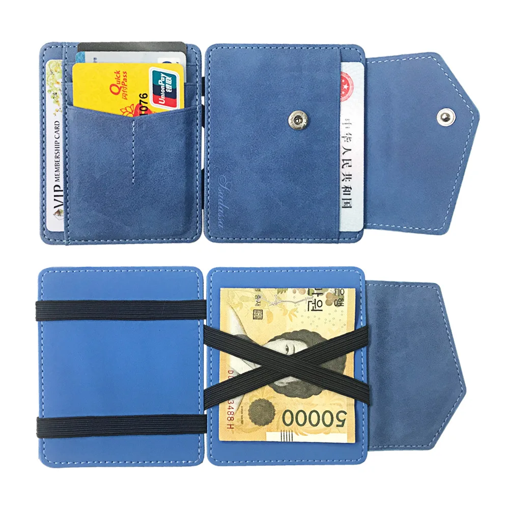 L'argent de poche porte-monnaie Petit Portefeuille Porte-carte ID Crédit Étui en cuir 