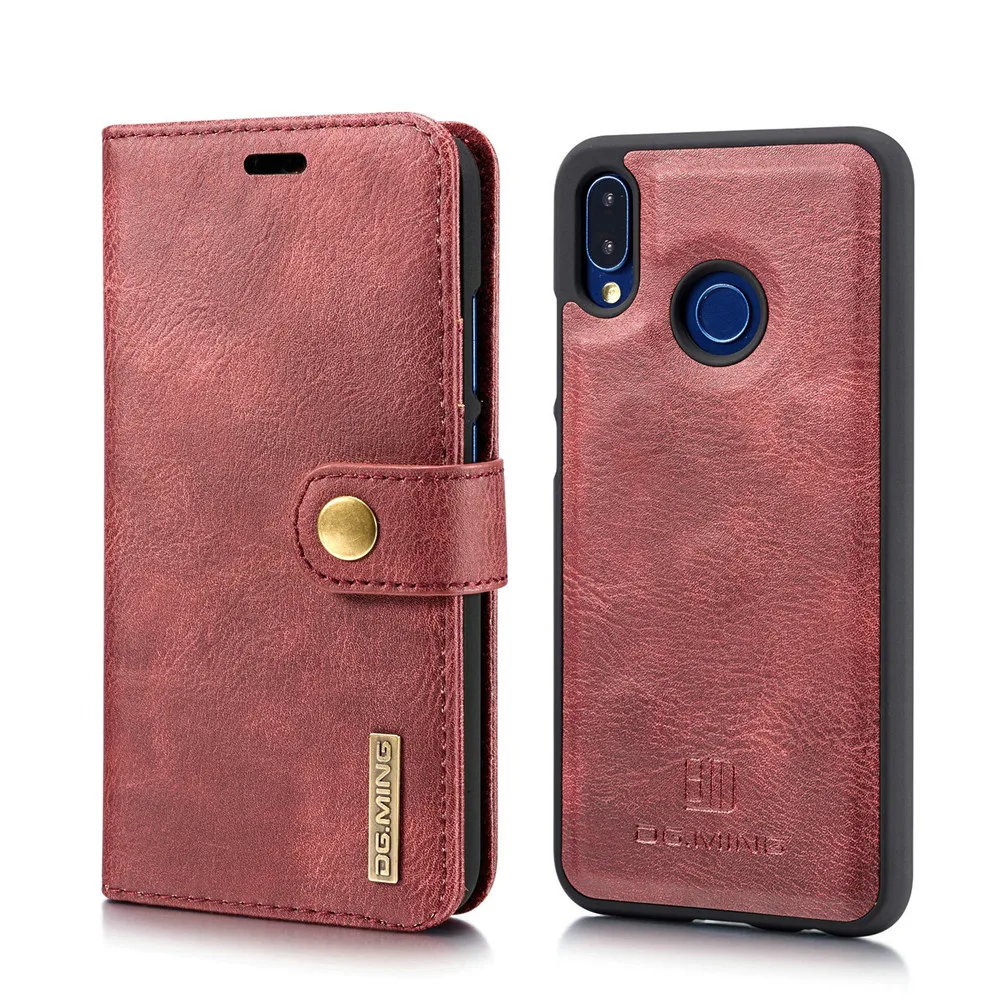 

For Huawei P20 lite P20 Pro Case Luxury leather Detachable 2-in-1 Wallet Stand Protective Phone Cover For Huawei P20 Lite Cases