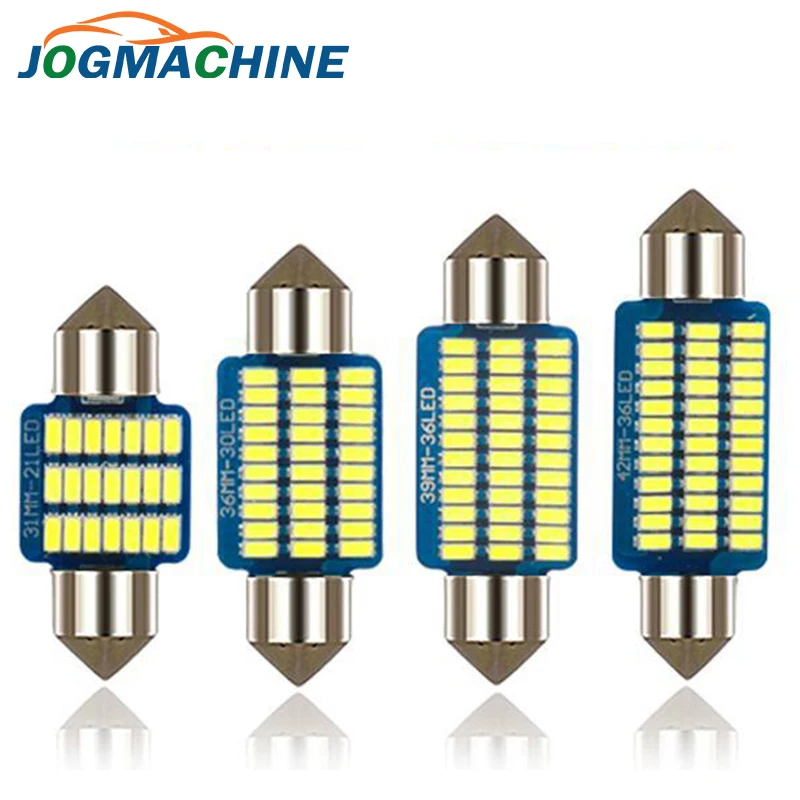 1 шт. без ошибок Canbus C5W C10W автомобильная интерьерная лампа 3014 SMD стильный