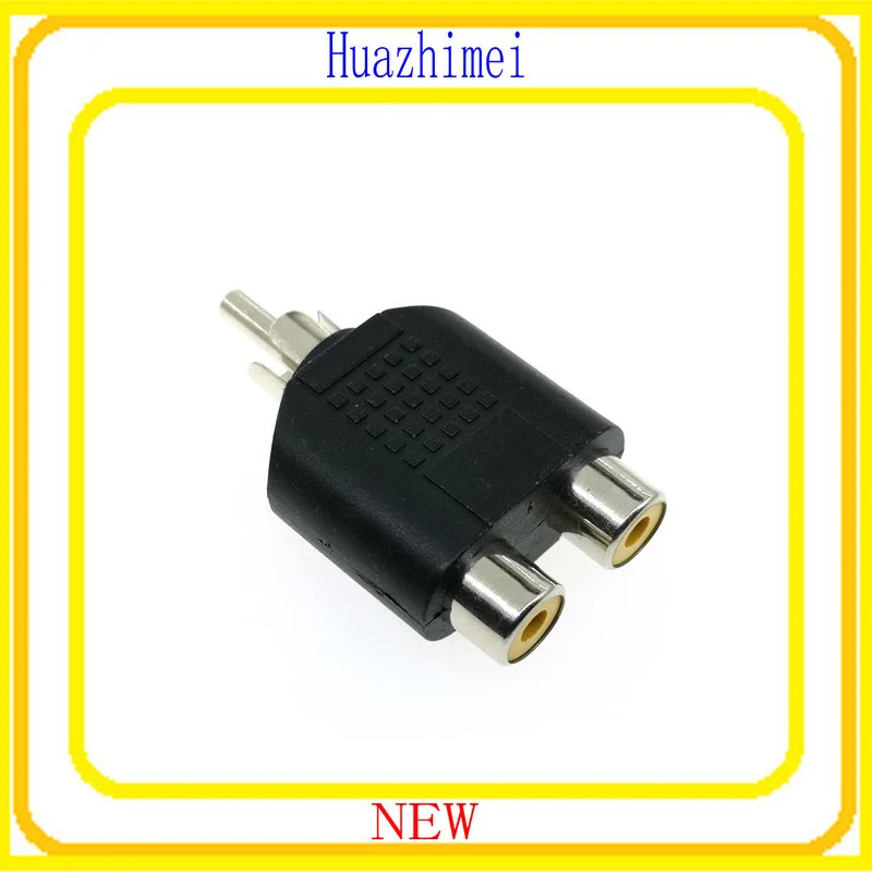 

1PCS RCA AV Audio Y Splitter 1 Male to 2 Female Plug Adapte Connector