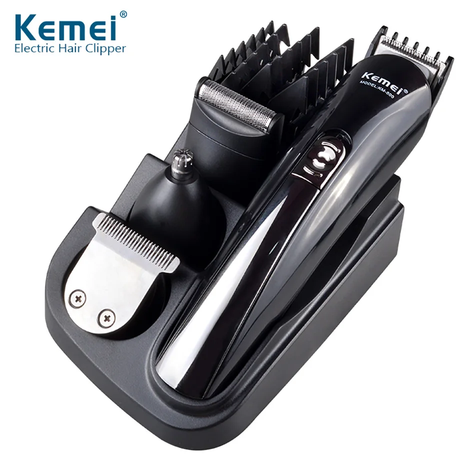 Kemei KM 500 8 in 1 Professional Multifunction Rechargeable Electric