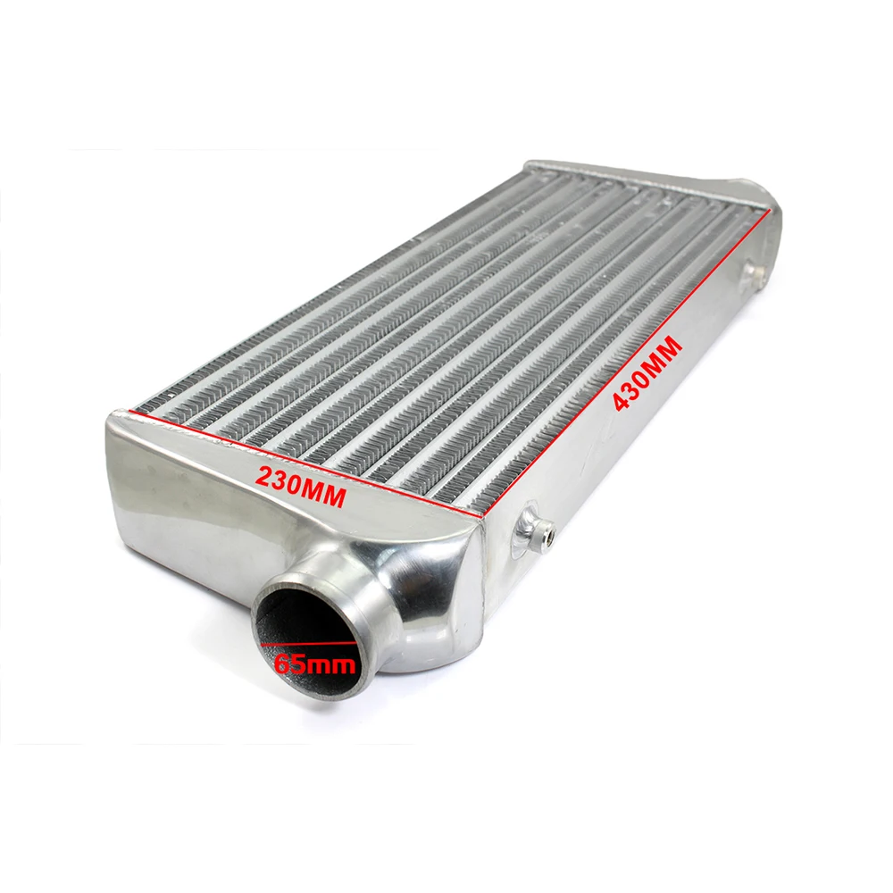 R-EP интеркулер 430x230x76 мм Универсальный алюминиевый радиатор 2,5 дюймов на входе 65 мм на выходе холодного воздуха для турбо автомобиля