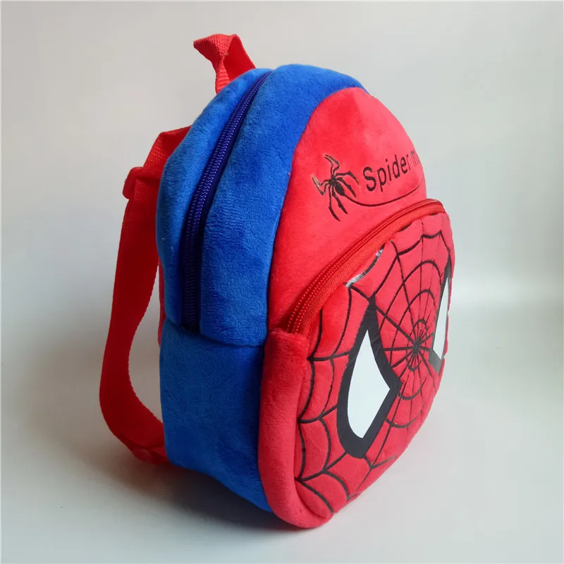 Милые школьные сумки для детей от 1 до 3 лет, плюшевые рюкзаки с человеком-пауком, школьные рюкзаки с рисунками из мульфильмов, мини-милая сумка для мальчиков в детском саду