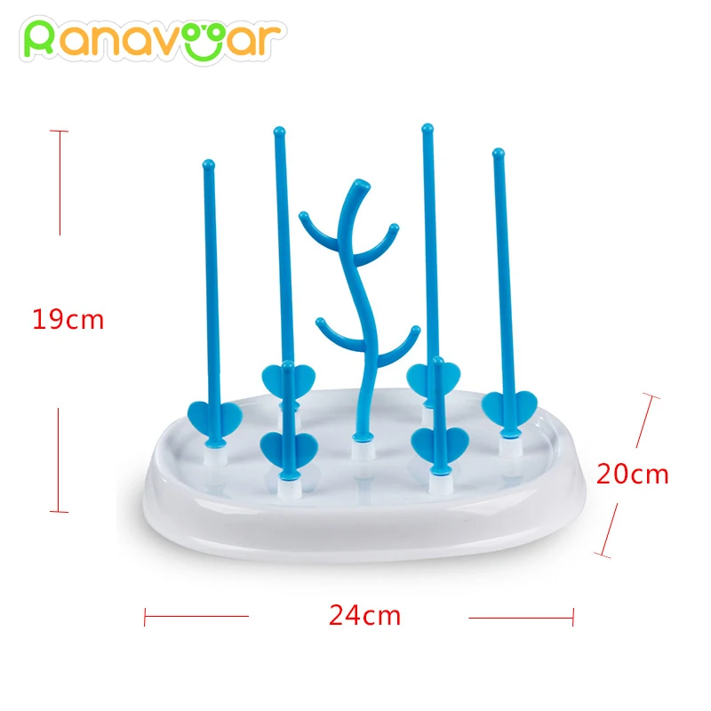 Useful Baby Bottle Drying Rack Simple Tree Shape Cleaning Dryer Drainer Detachable Useful Infant Milk Cup Nipple Pacifier Holder