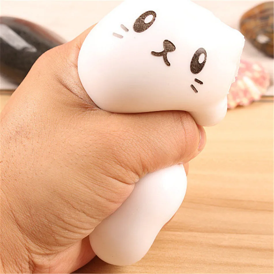 

12cm Cute Reliever Cat Squeeze Toys Stress Funny Lazy Sleeping Cat Scented Charm Slow Rising Squeeze Charm Interactive Cure Toys