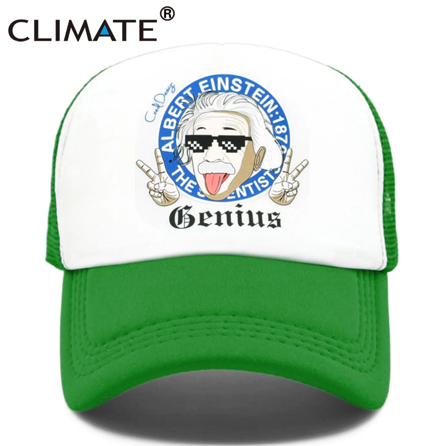 

CLIMATE Funny Einstein Trcuker Cap Relativism Space Relativity Galaxy Hat Trcuker Cap Caps Men Women Funny Cool Mesh Cap Hat