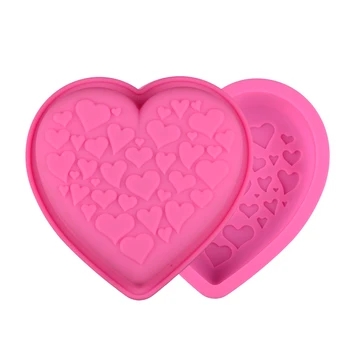 

Silicone Heart Non-Stick Cake Mold For Pie Pizza Pan Angel Cakes Food Bread Bundt Oven Muffin Baking Mould Bakeware