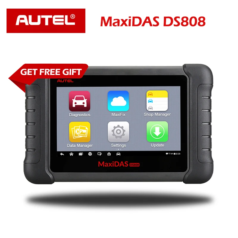 

Autel MaxiDAS DS808 OBD2 Scanner Machine Full System Automotive Diagnostic Tool with Key Programming next generation of DS708