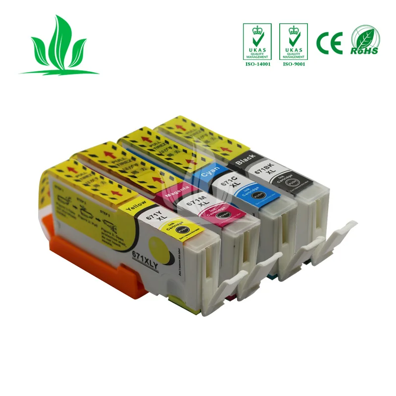 670XL 4 шт. PBKCMY Совместимый картридж для canon PIXMA MG7750 MG7751 MG7752 MG7753 полный чернила