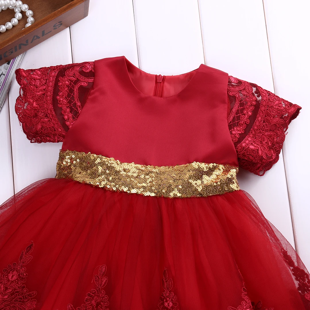 Фирменная Новинка Мода для малышей, детское платье для маленьких девочек платье принцессы с бантом для маленьких девочек, вечерние торжественное платье-пачка шифоновое кружевное Dress0-6T