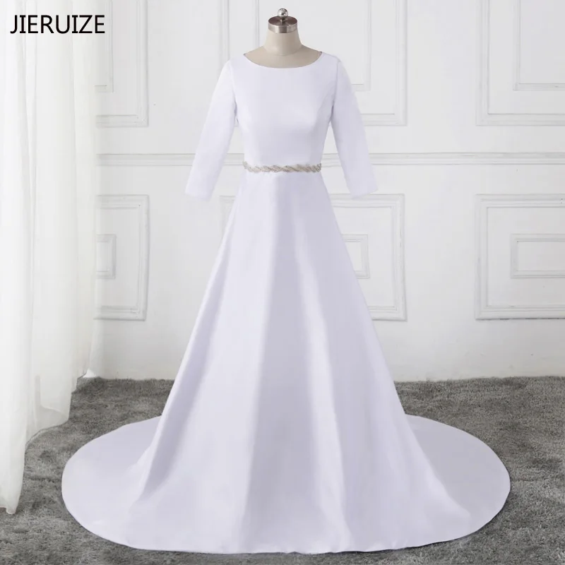 simple muslimah wedding dress
