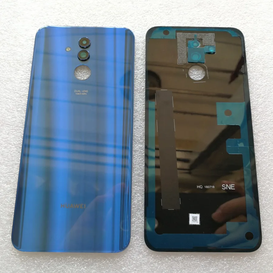 Для huawei mate 20 крышка батареи mate 20 Pro Задняя стеклянная панель для huawei mate 20 Lite задняя дверь Корпус чехол с объективом камеры