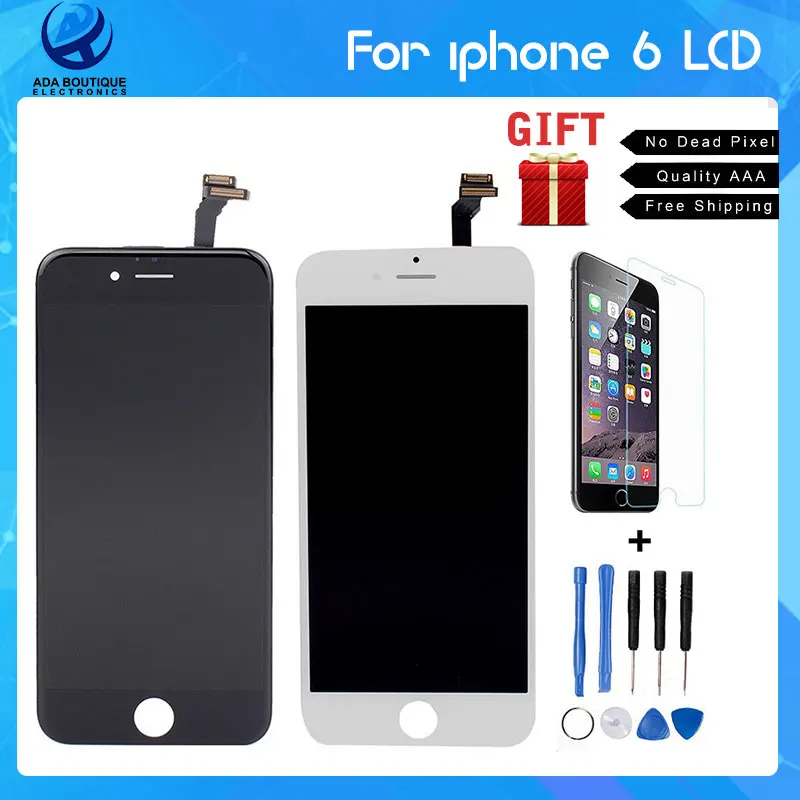 Best Quality No Dead Pixel Grade AAA 4.7 inch LCD For iPhone 6 Display touch screen with digitizer assembly replacement parts