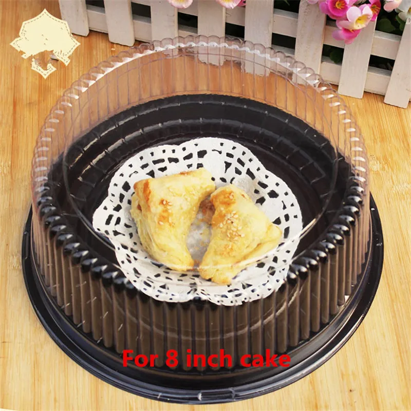 

20set Transparent Plastic 8"/10" inch Cake Cookie clear bakery boxes baking bakery packaging container