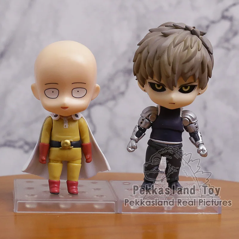 

Cute Nendoroid ONE PUNCH MAN Saitama 575 / Genos 645 PVC Action Figure Collectible Model Toy 4" 10cm
