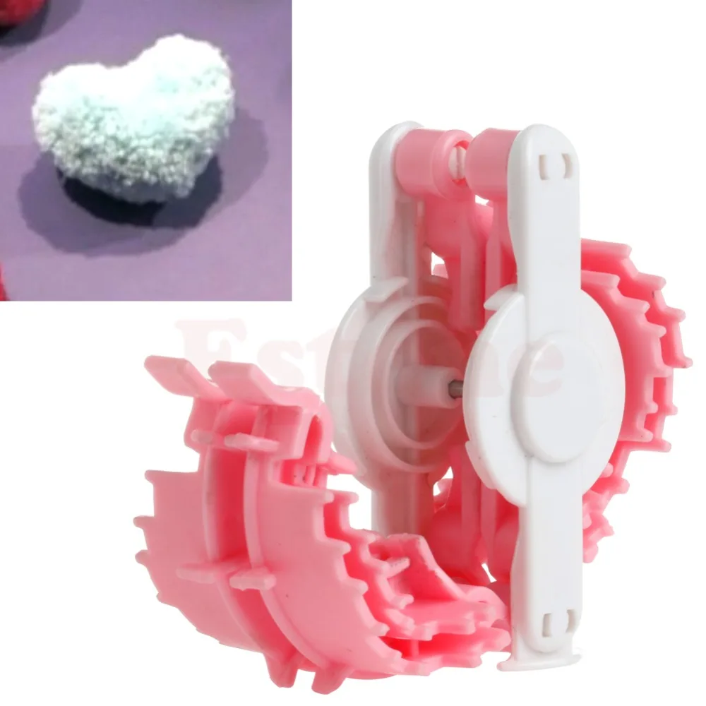

Sewing Tools Heart Shape Pom Pom Maker Fluff Ball Weaver Baby Knitting Craf Tool Small 50mm Needle Sewing Accessories