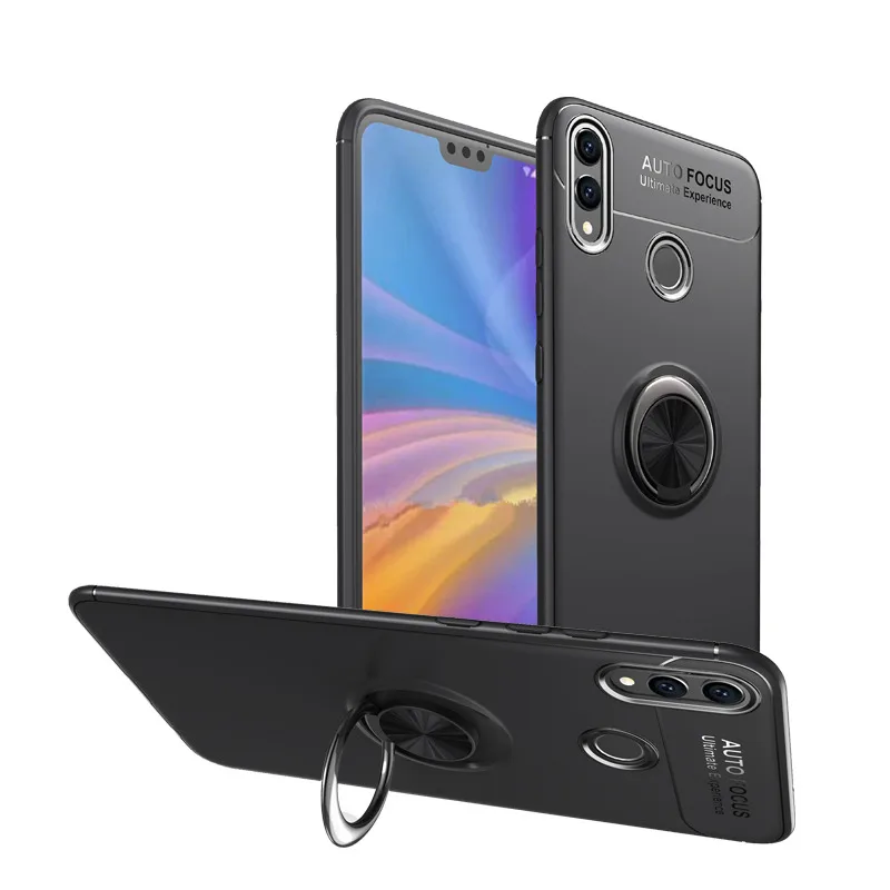 

Silicone Case For Huawei Honor 8X Case MAKEULIKE Soft Protector Phone Cover Coque For Honor 8X Case Fundas With Ring