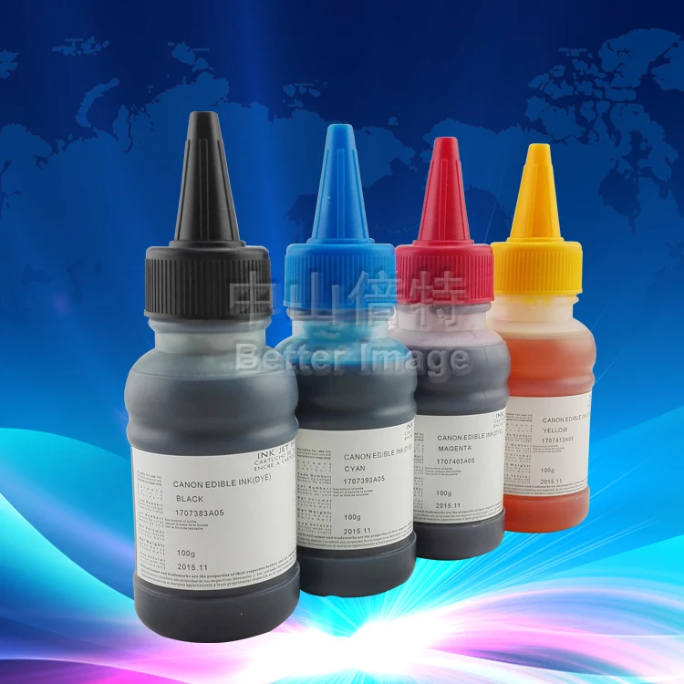 

XIMO On promotion! 4*100ml bottled edible ink,high quality food ink, use for cake ,free postage
