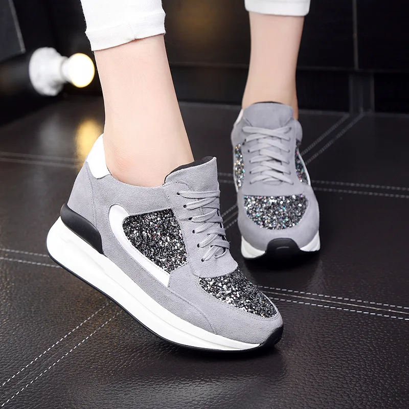 

Designer Women Sneakers Wedges Female Summer Flats Casual Creepers Platform Leather Shoes Woman Zapatos Mujer