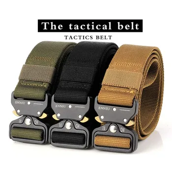 

Camping Equipment Military Tactical Belt Unisex Outdoor Sport Hiking Tools Camping Combat Buckle Belts Tool Gift For Men Nylon