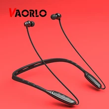 VAORLO Bluetooth гарнитура с шейным ремешком беспроводные магнитные наушники спортивные наушники стерео музыка водонепроницаемые наушники с микрофоном