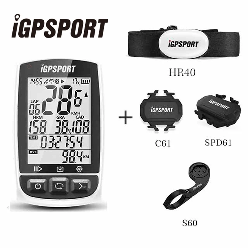 Велосипедный компьютер i GPS PORT водонепроницаемый IGS50E ANT + беспроводной IPX6 цифровой