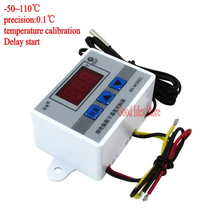 Digital LED Temperature Controller 12-220V 10A Thermostat Control Switch Probe N