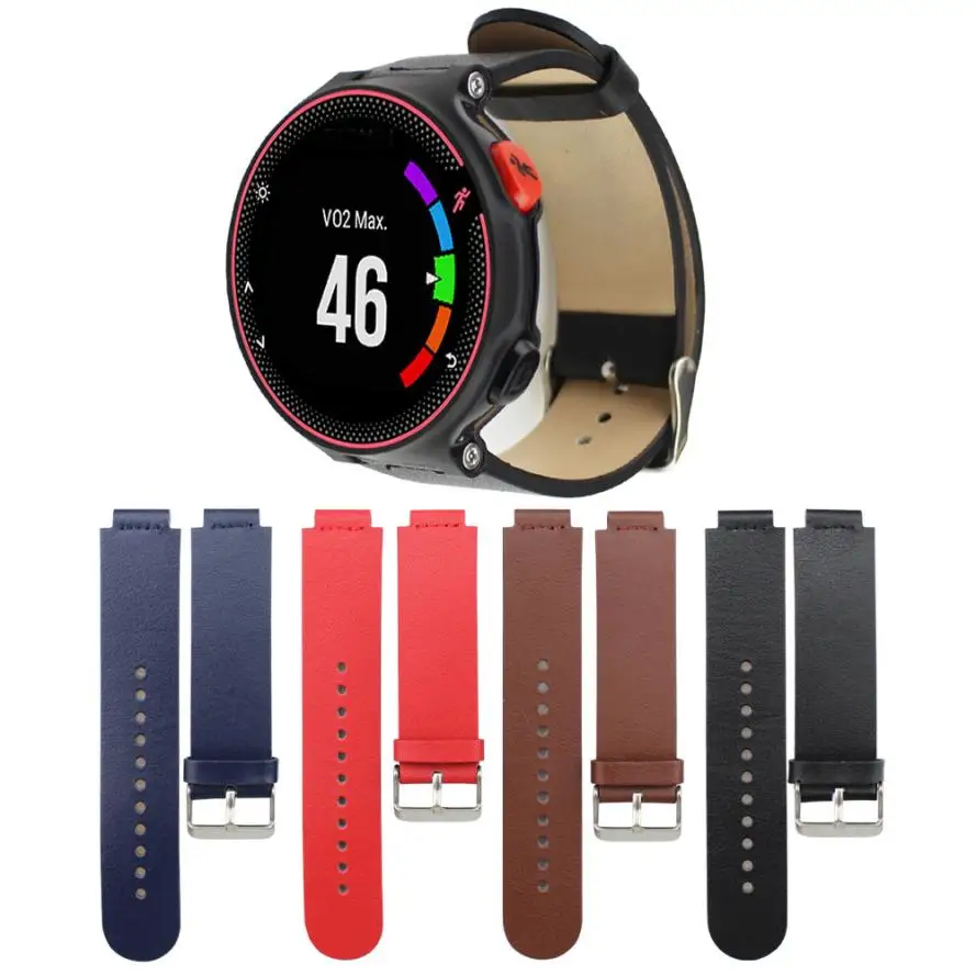 HL роскошные кожаные часы наручные ремешок для смарт-часов Garmin Forerunner 235/630/230 до 19 E21