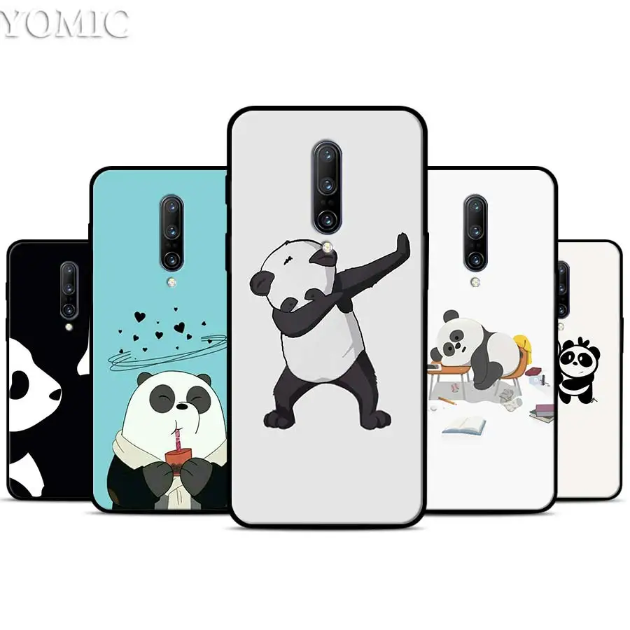 panda Silicone Case for font b Oneplus b font font b 7 b font 7Pro 5T