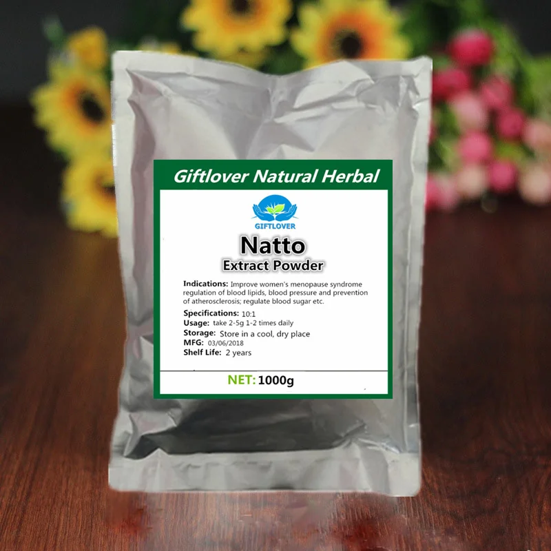 Чистый экстракт Natto порошок nattokinase Пищевая Добавка Высокое качество