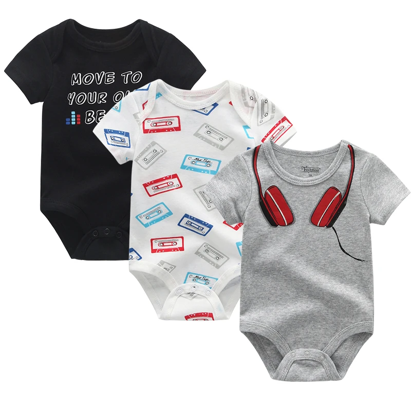 nieuwe pasgeboren babykleding zomer комбинезон 3-delige Комплект трусов vrouwelijke Детская Пижама en babykleertjes комплект