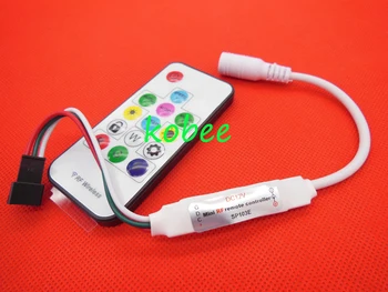 

14key Mini-RF controller for LED Strip WS2811 WS2812 WS2812B Controller 5V 12V