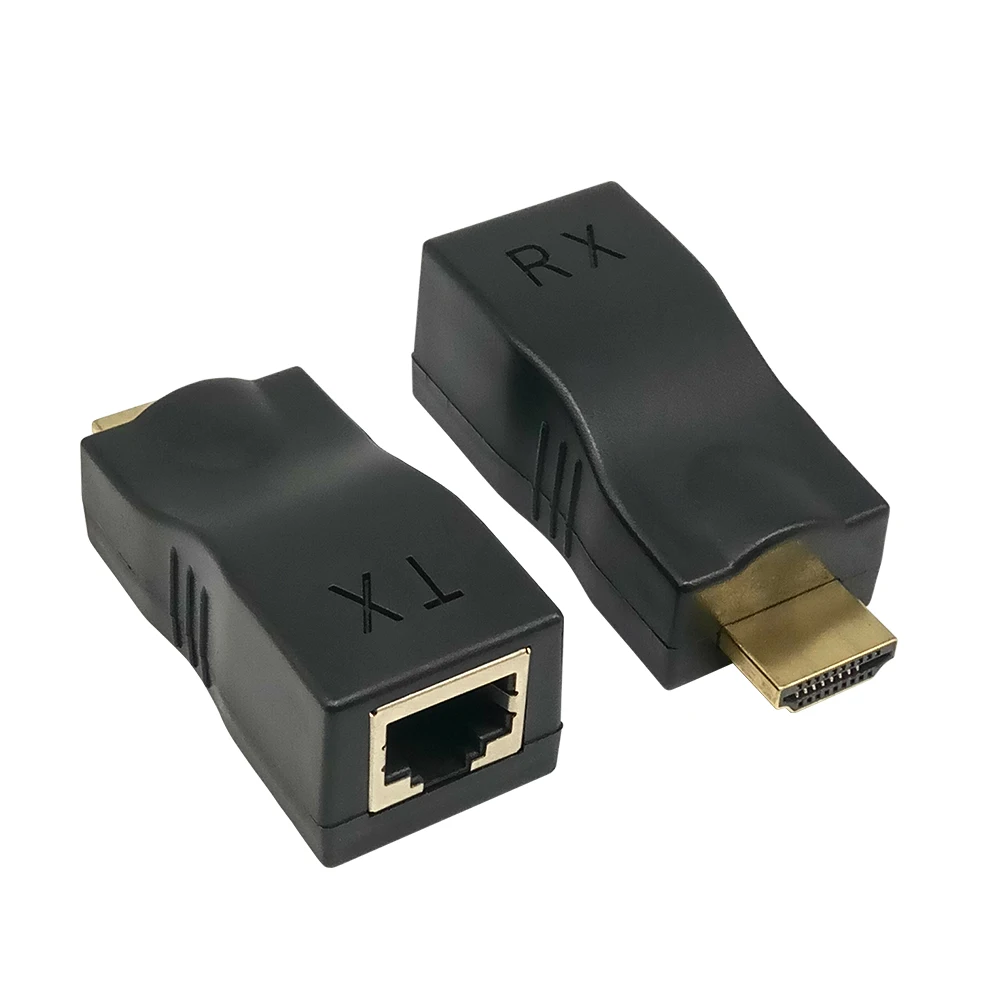 EMK 30 м HDMI удлинитель передатчик TX RX HDMI в Ethernet конвертер 1,4 в 1080P по Cat5e CAT6 RJ45 LAN кабель для ТВ HD ТВ PS3 STB