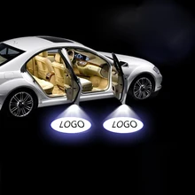 Haoyuehao 2018 Universal 12v led car door welcome light logo Courtesy laser 3D projector Ghost Shadow For CHRYSLER car-styling