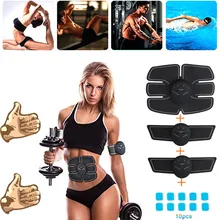 EMS Вибрация фитнес тренажер для мышц живота спортивный пресс стимулятор тренажерного зала оборудование для тренировок Электрический аппарат для упражнений на живот