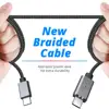 FONKEN USB tipo C Cable magnético 20V 5A 100w USB C a tipo-C Cable carga rápida para ordenador portátil del teléfono de Cable de carga magnética ► Foto 3/6
