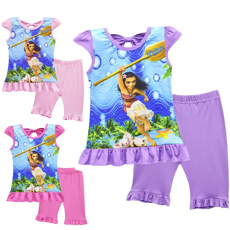 

Moana Kids Pajama Set Girls Sleepwear 3-10Years Girls Pijamas Set Children's Pyjama Trolls Baby Girl/Boy Clothing Sets