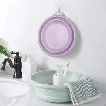 

Portable Folding Bucket Home Bathroom Wash Basin Tub Water Storage Bucket for Camping Outdoor Travel S M L Size W0722#10