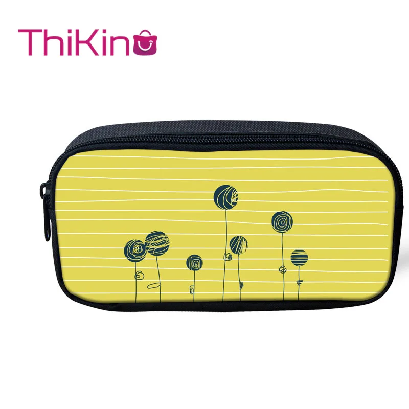 

Thikin Simple Style Pencil Bags for Teens Pen Bag for Student Pencil Case Girl Makeup Storage HandBags Pen Purses for Kids