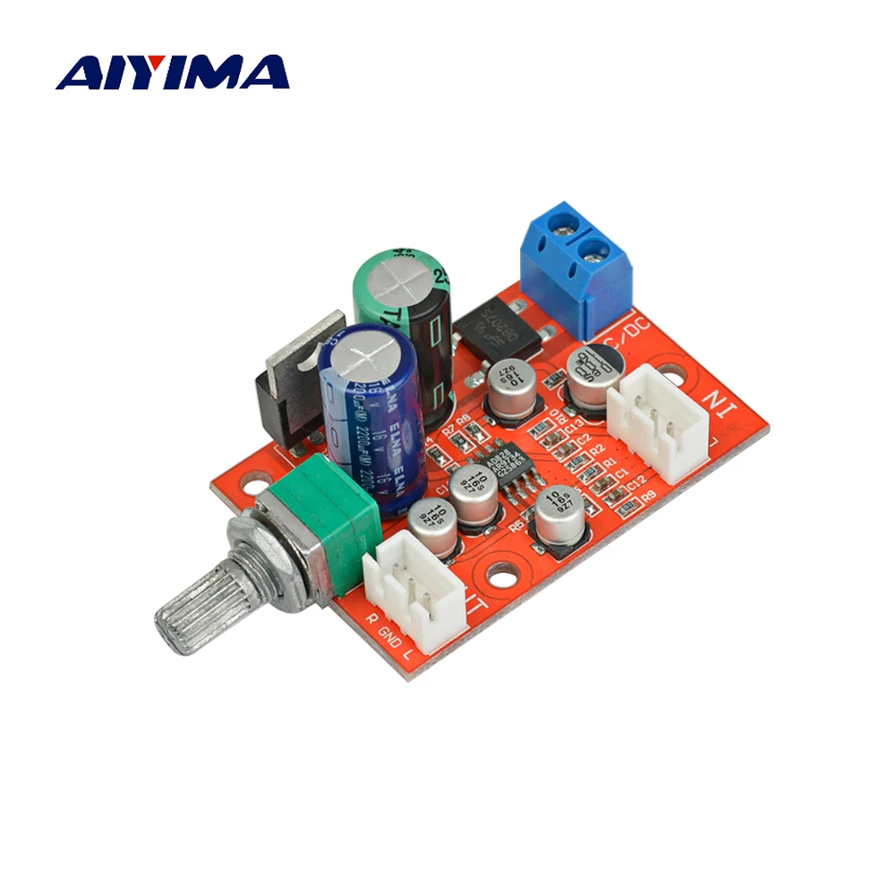 AIYIMA AD828 Op amp Preamp board Single supply operation Amplifier