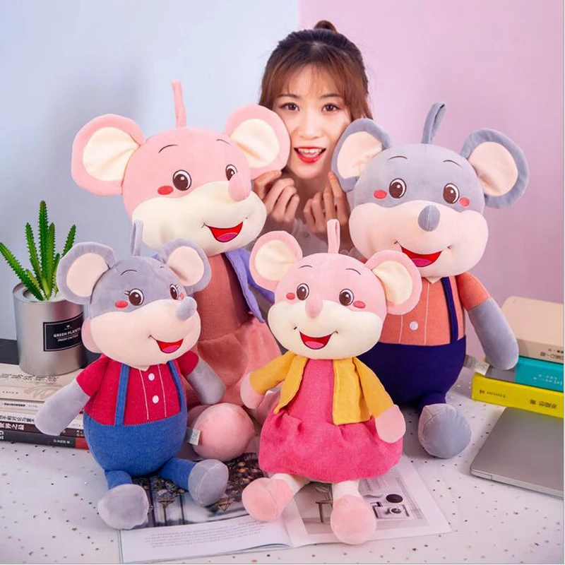 

New Style Lovely Couple Mouse Doll Plush Toys Stuffed Animal Plush Doll Toy Children Toys Girls Birthday Gifts