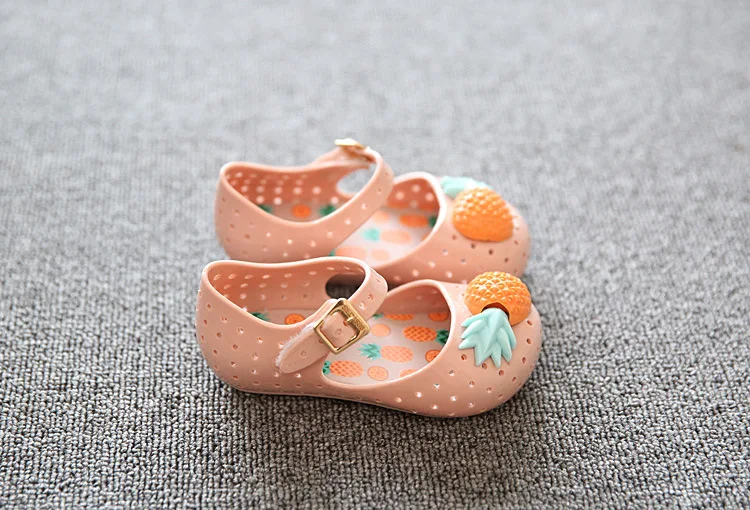 Горячая Мода мини фрукты отверстие детская обувь Лето Мальчики/пластиковые сандалии для девочек детская обувь Горячая Распродажа детская обувь