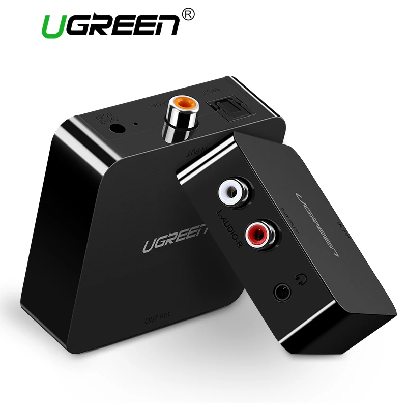 Ugreen цифро аналоговый аудио адаптер оптический Toslink коаксиальный R/L RCA конвертер с
