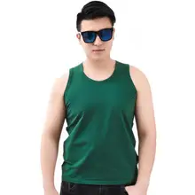 Летняя Базовая хлопковая Мужская Ночная рубашка большого размера Повседневная Свободная Домашняя одежда без рукавов крутой жилет однотонное нижнее белье Ночная рубашка XL-6XL