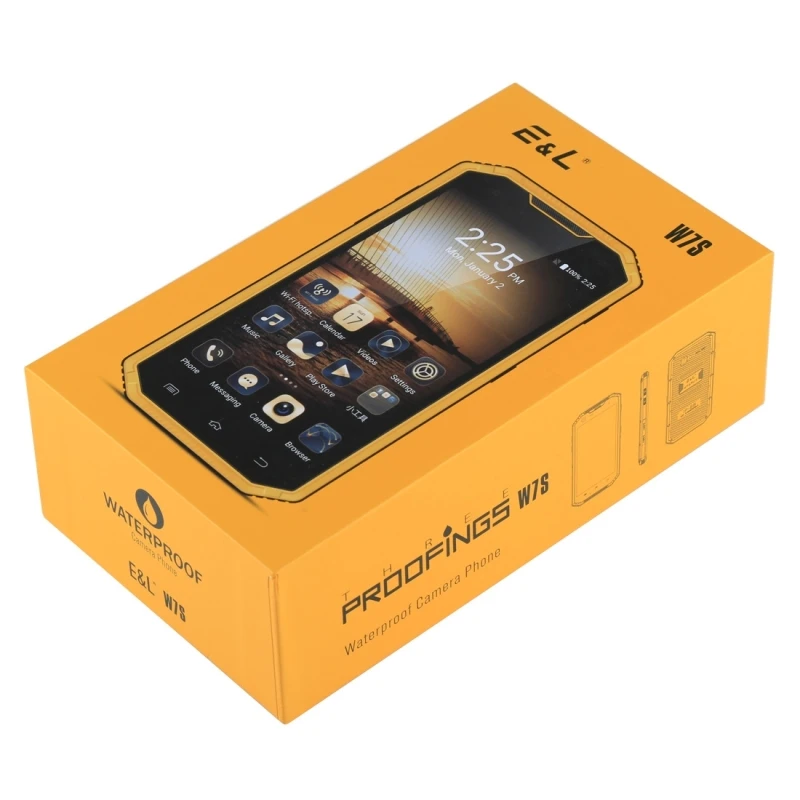 KXD E& L PROFY W7S смартфон 5,0 дюймов 2 ГБ+ 16 Гб Dual SIM 4G мобильный телефон MTK67 MIL-STD-810G Сертификация