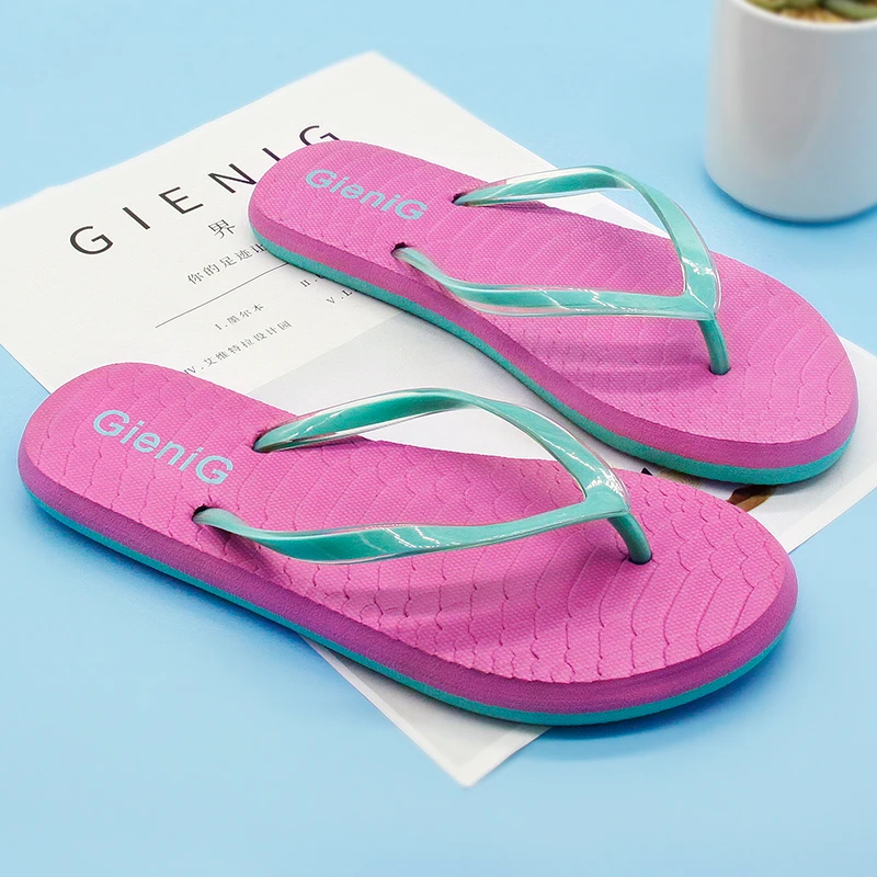 

Gienig 2018Slippers women flip flop soft sole Korean version of the casual sandals flip-flops for home slippers