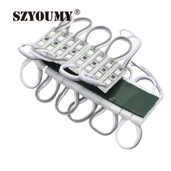 Szyoumy100pcs/лот Водонепроницаемый SMD 2835 Светодиодный модуль лампы светодиодный задний фонарь для мини знак и буквы DC12V 2 светодиодный