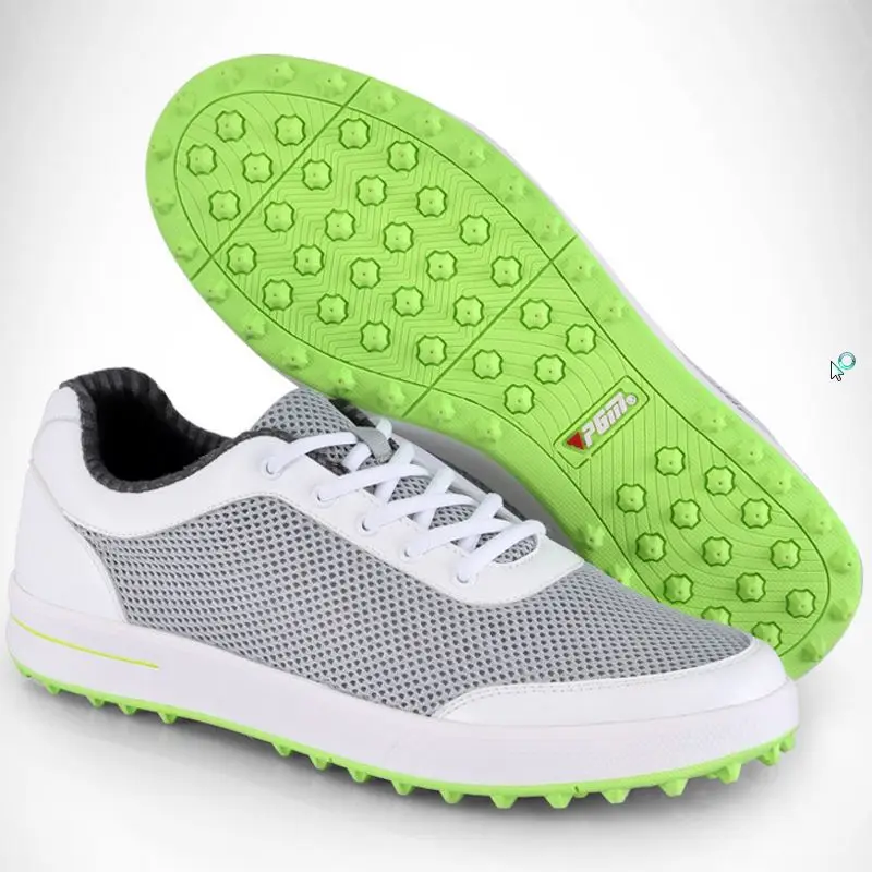 Бренд Pgm Мужская обувь для гольфа из сетчатого материала Мужская дышащая светильник кроссовки для гольфа мягкая вентиляция Pgm спортивная обувь D0349